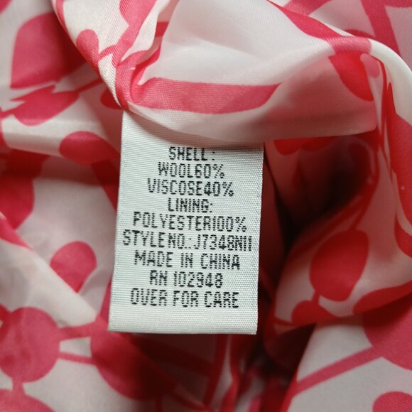 TULLE Pink Tailored Fit Wool Peacoat XS - EUC - Picture 7 of 8